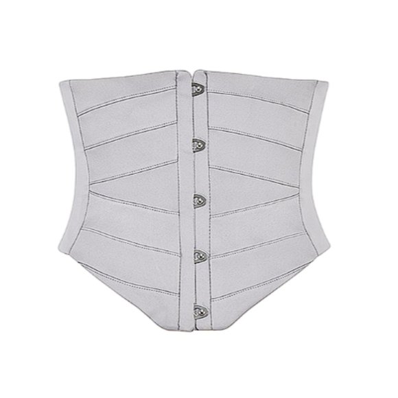 HOUSE OF CB 'Vienne' Grey Satin Underbust Corset NWOT - Picture 7 of 12